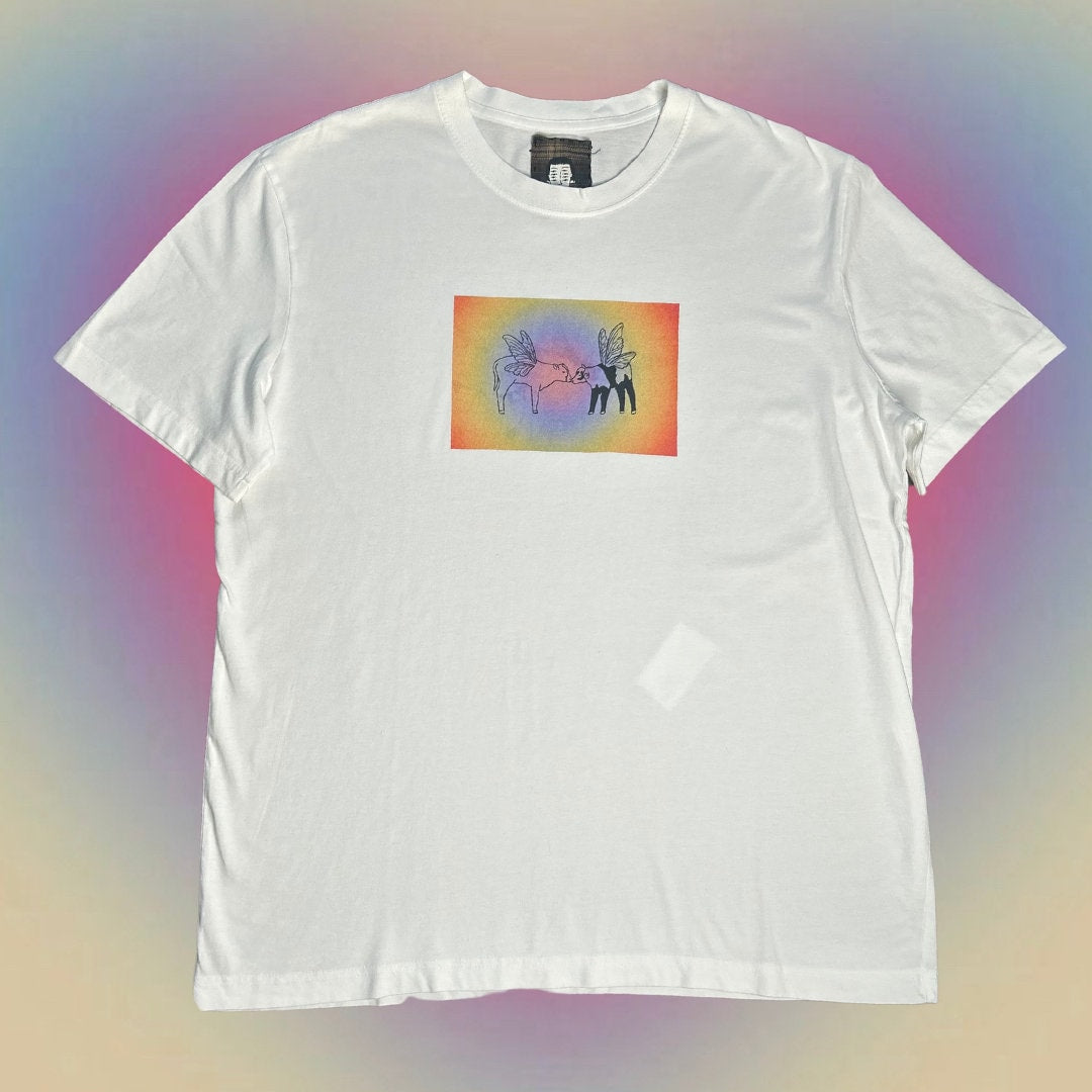 Fairy cows kissing Tee Unisex Pride