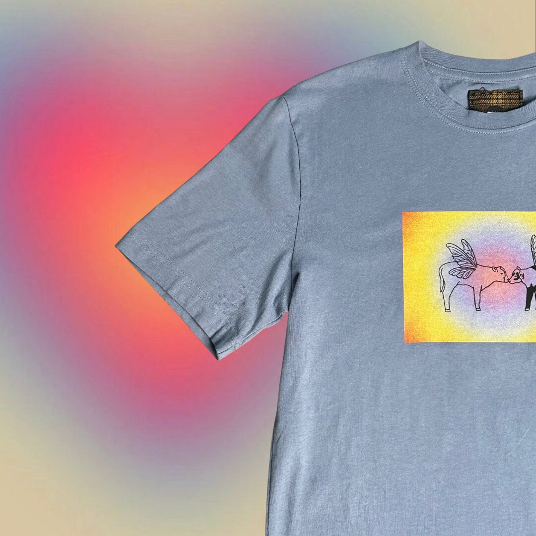 Fairy cows kissing Tee Unisex Pride